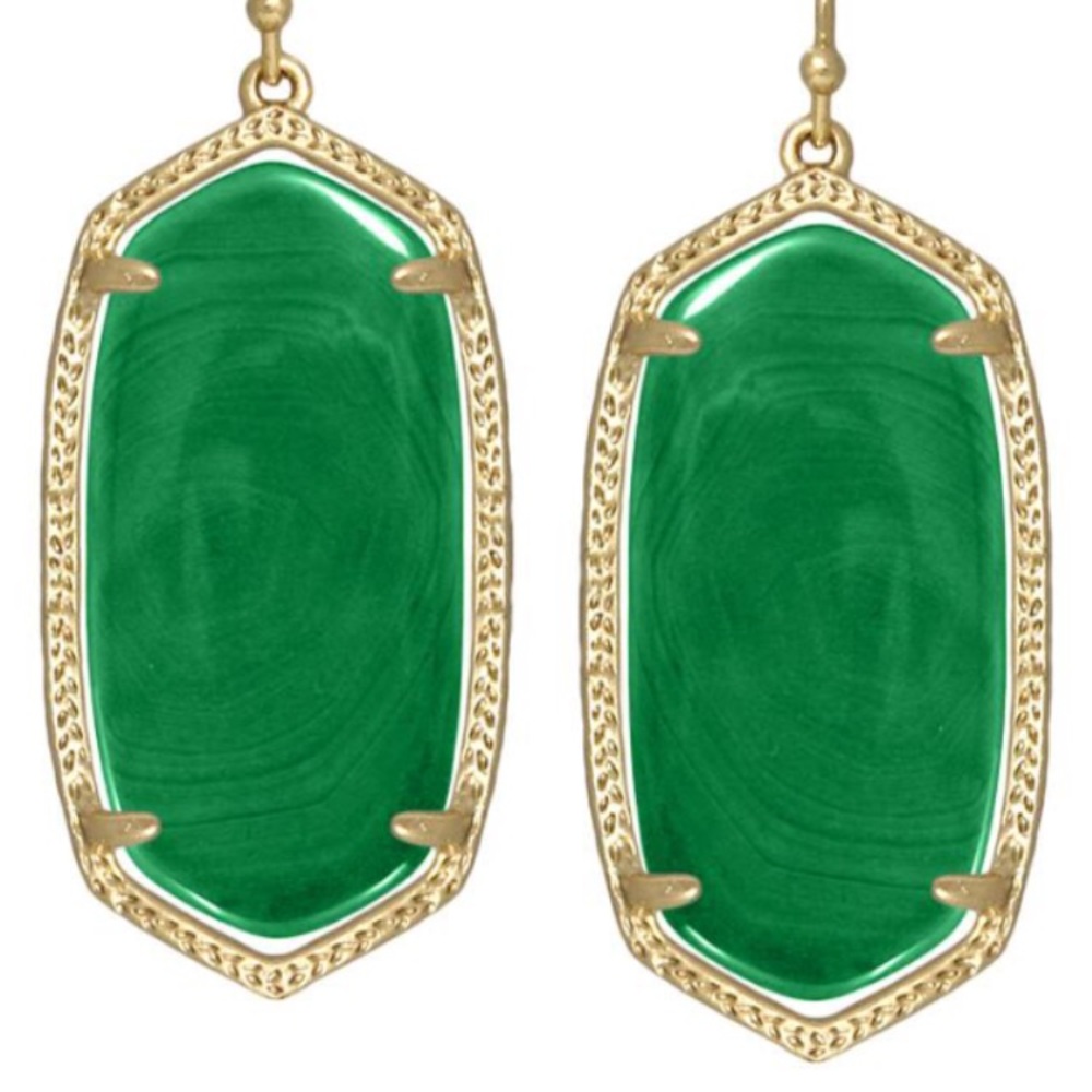 Kendra Scott green earrings